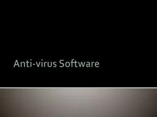 Anti-virus Software