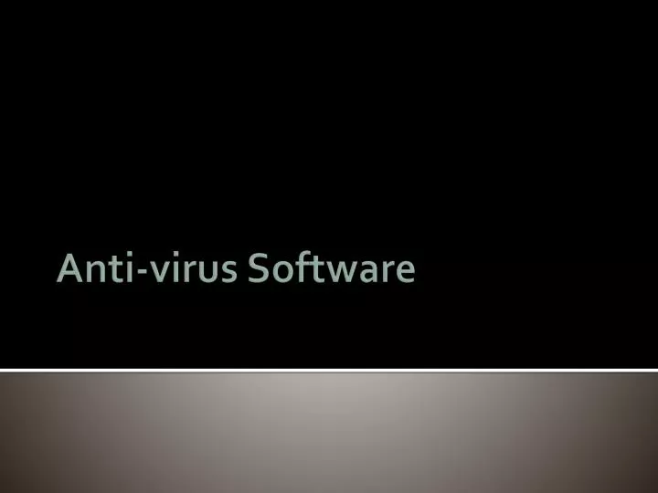 anti virus software