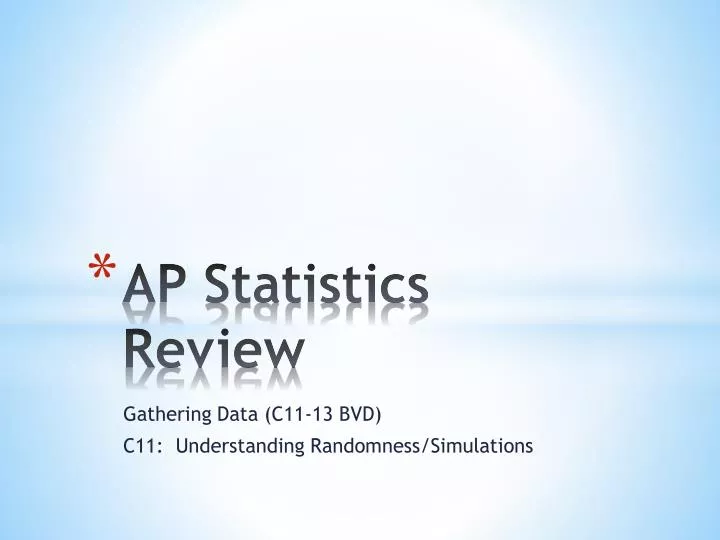 ap statistics review