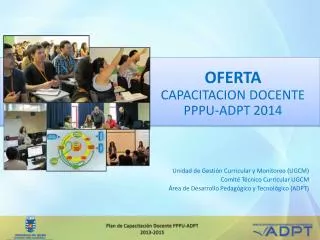 OFERTA CAPACITACION DOCENTE PPPU-ADPT 2014