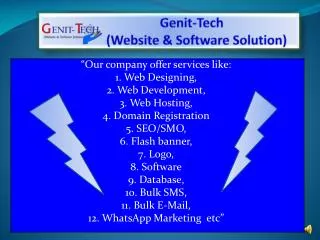 Genit -Tech ( Website &amp; Software Solution)