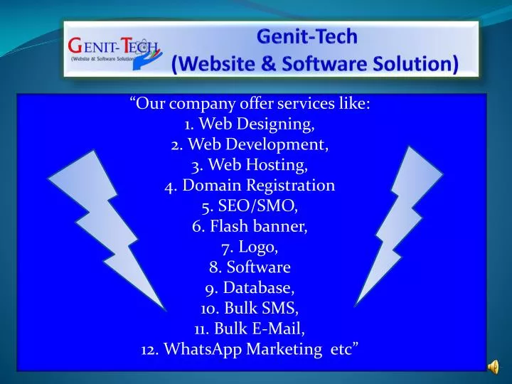 genit tech website software solution
