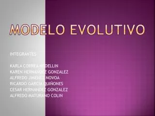 modelo evolutivo