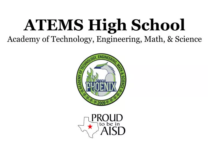 atems high school a cademy of t echnology e ngineering m ath s cience
