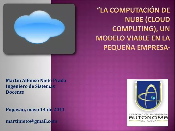 la computaci n de nube cloud computing un modelo viable en la peque a empresa