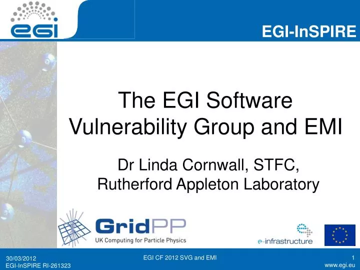 the egi software vulnerability group and emi