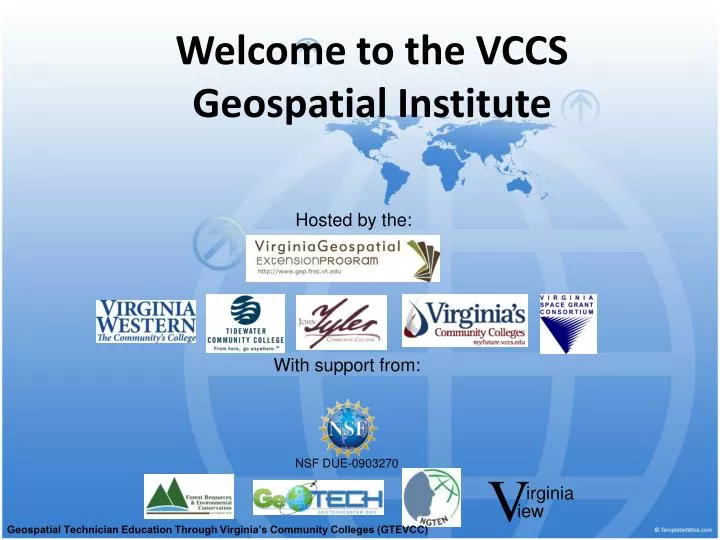 welcome to the vccs geospatial institute