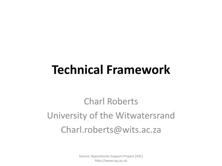 technical framework