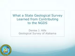 What a State Geological Survey Learned from Contributing to the NGDS