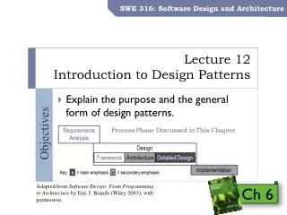 Lecture 12 Introduction to Design Patterns