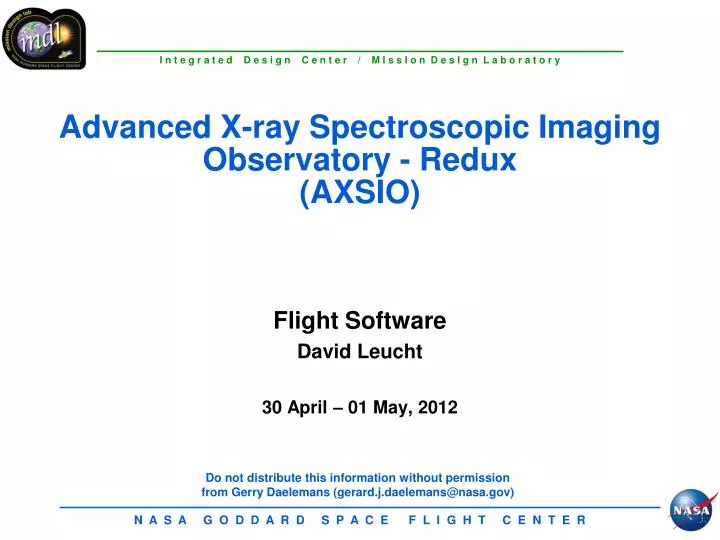 advanced x ray spectroscopic imaging observatory redux axsio