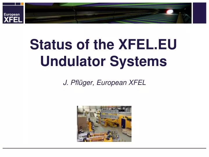 status of the xfel eu undulator systems