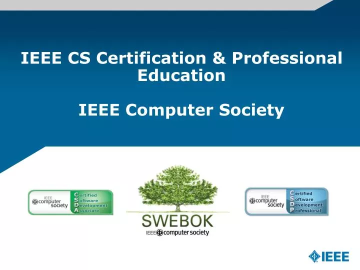 ieee cs certification professional education ieee computer society