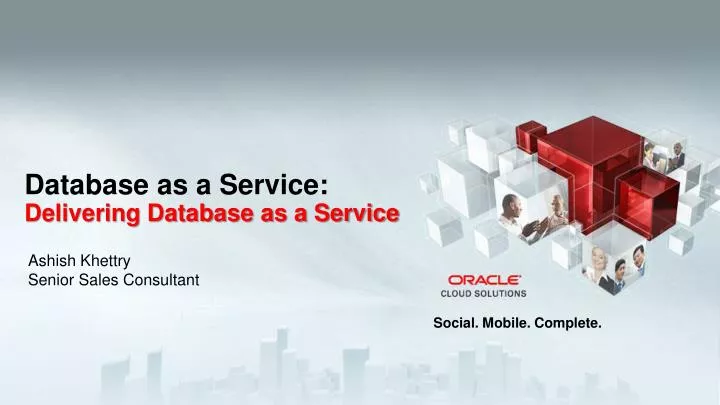 database as a service delivering database as a service