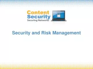 Security and Risk Management