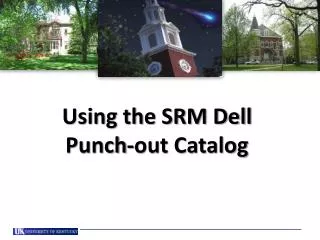 Using the SRM Dell Punch-out Catalog