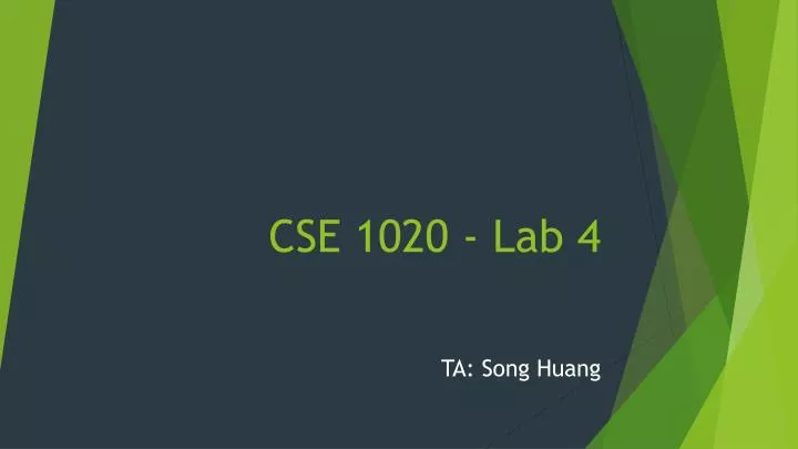 cse 1020 lab 4
