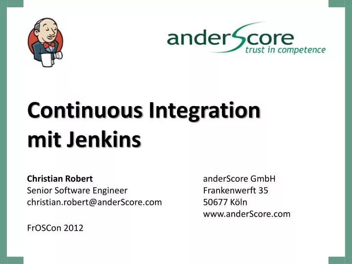 continuous integration mit jenkins