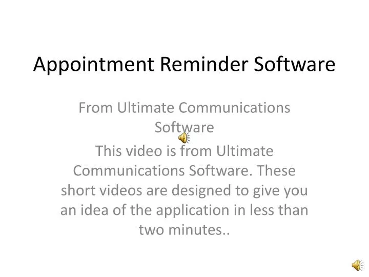 appointment reminder software