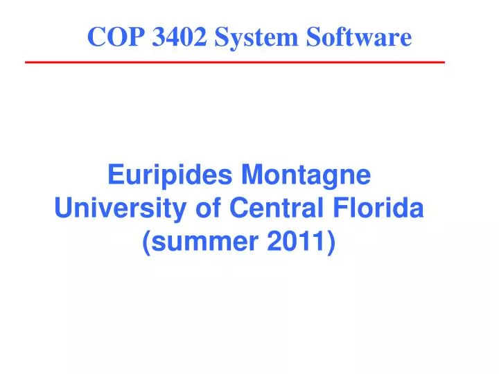 cop 3402 system software