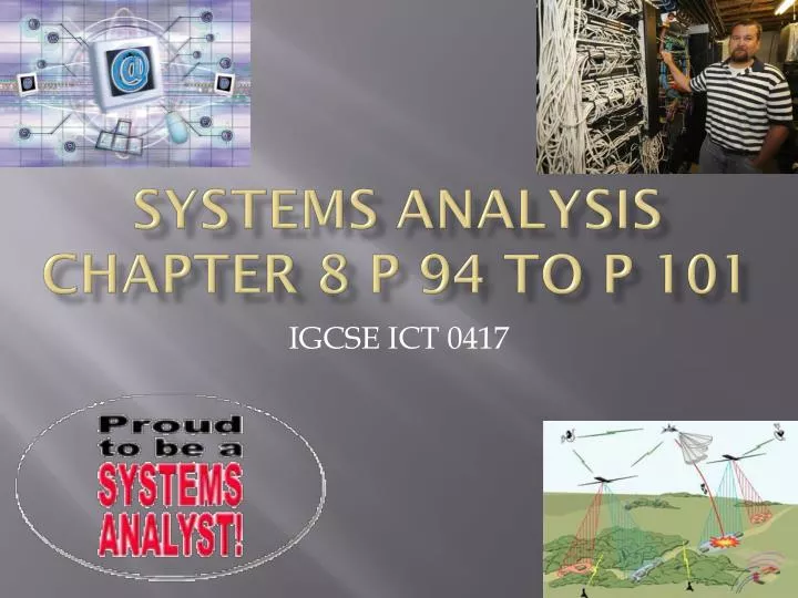 systems analysis chapter 8 p 94 to p 101