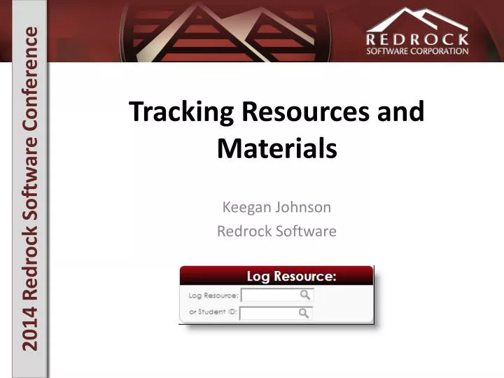 tracking resources and materials