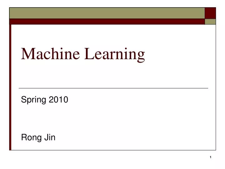 machine learning