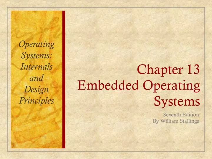 chapter 13 embedded operating systems