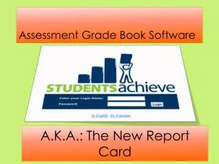 Assessment Grade Book Software