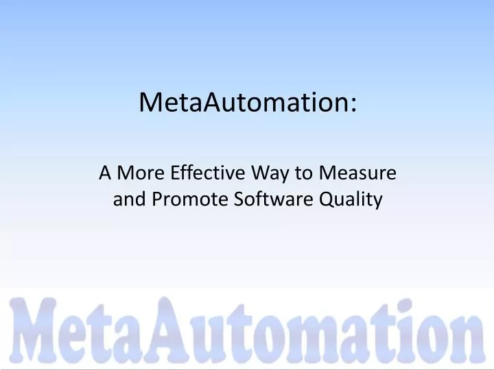 metaautomation