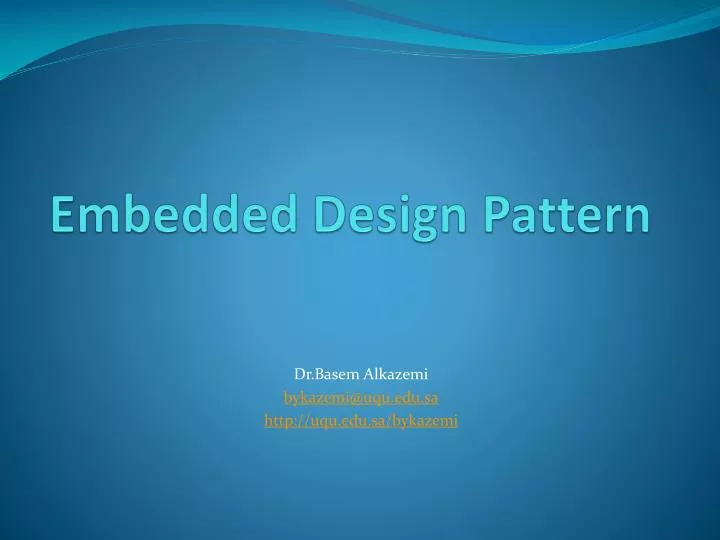 embedded design pattern