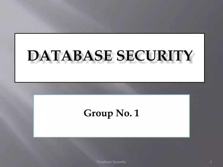 database security