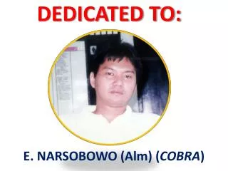 dedicated to