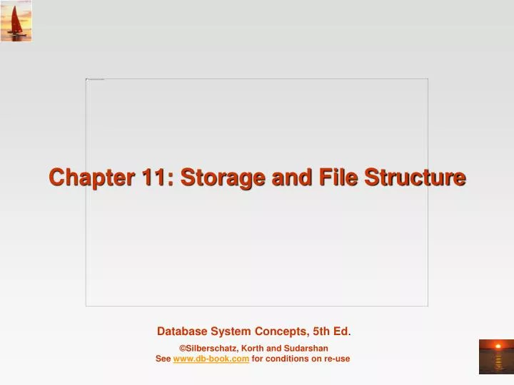 chapter 11 storage and file structure