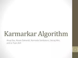 Karmarkar Algorithm