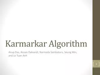 karmarkar algorithm