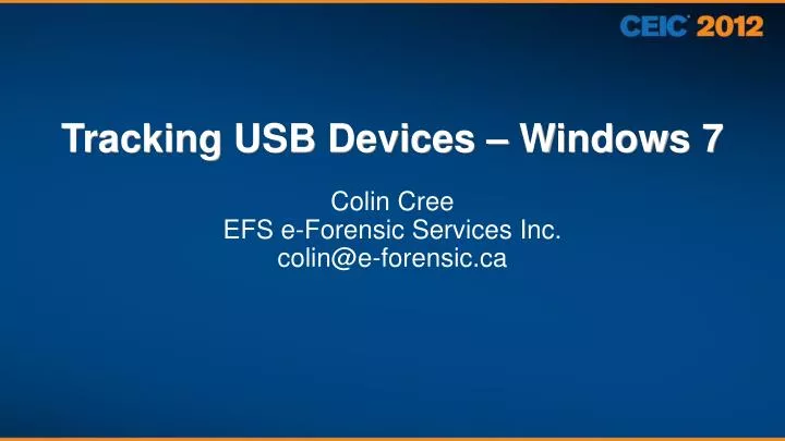 tracking usb devices windows 7
