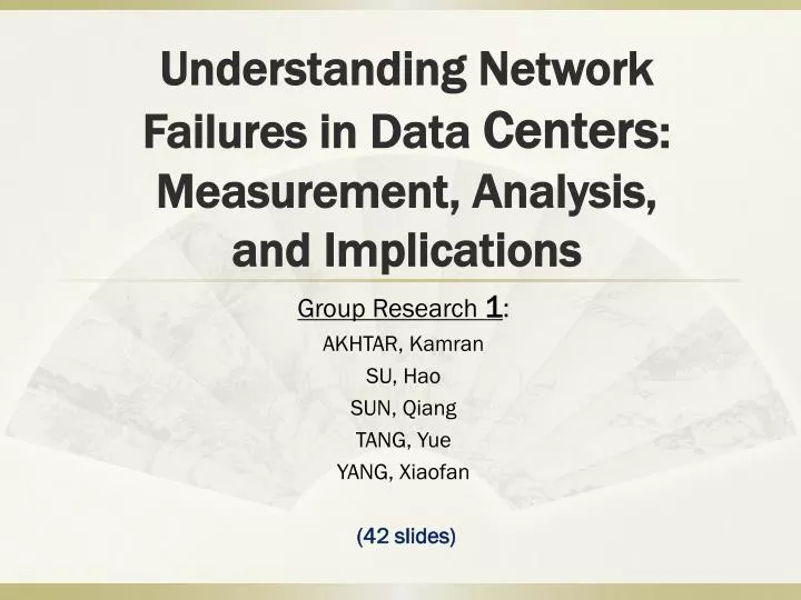 understanding network failures in data centers measurement analysis and implications