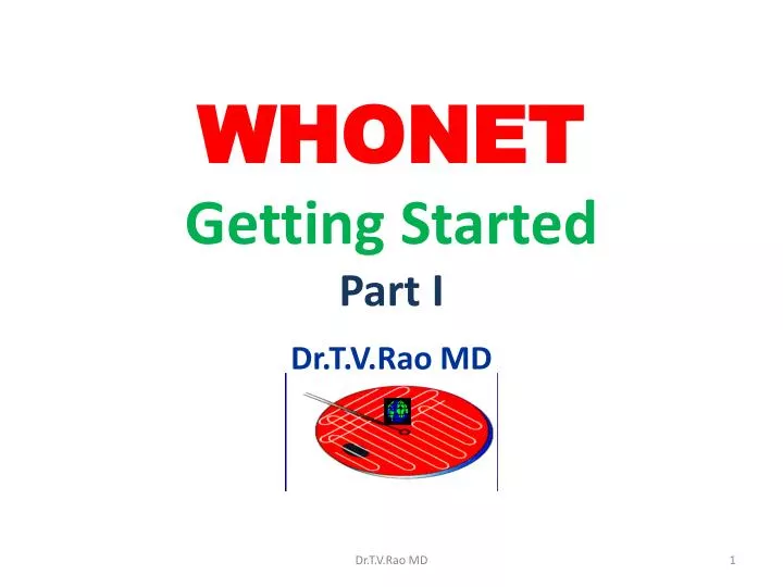 whonet getting started p art i