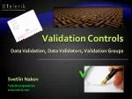 Validation Controls - slide 1