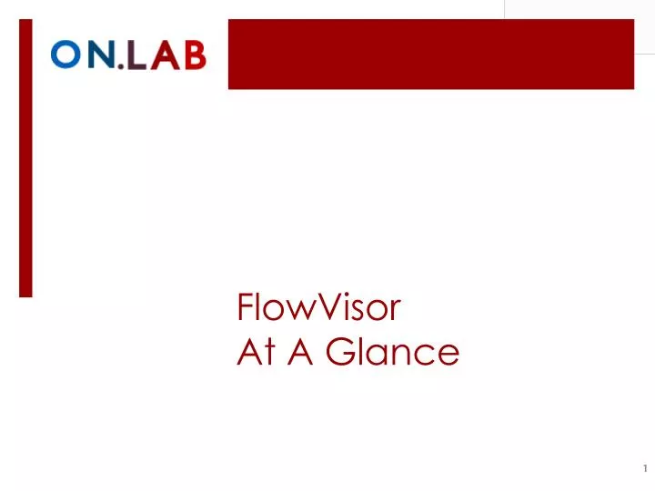 flowvisor at a glance