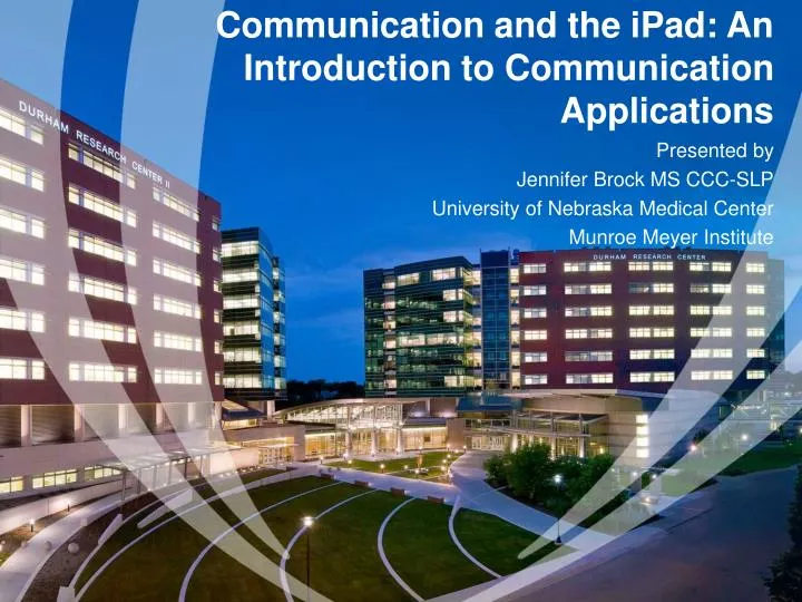 communication and the ipad an introduction to communication applications