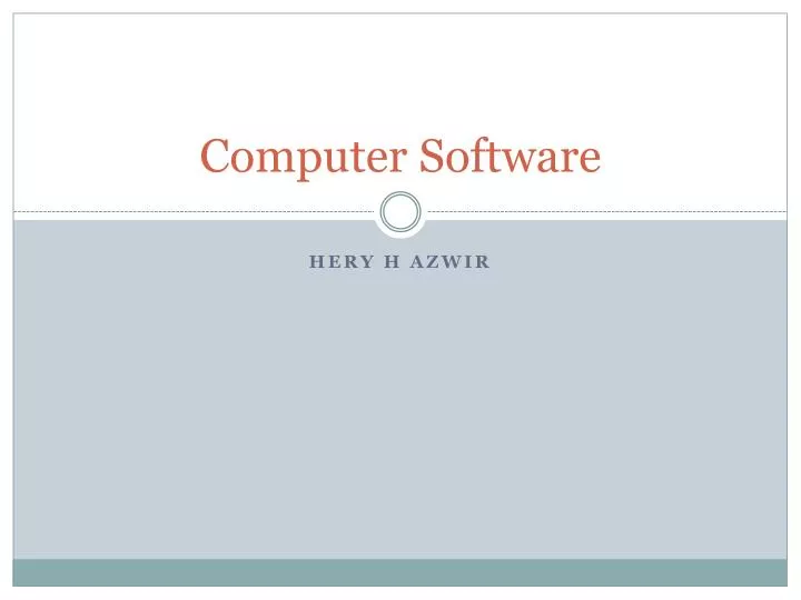 computer software