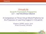 VirtualLife Seventh Framework Programme ICT – NETWORKED MEDIA - slide 1