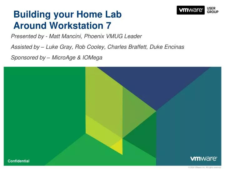 building your home lab around workstation 7
