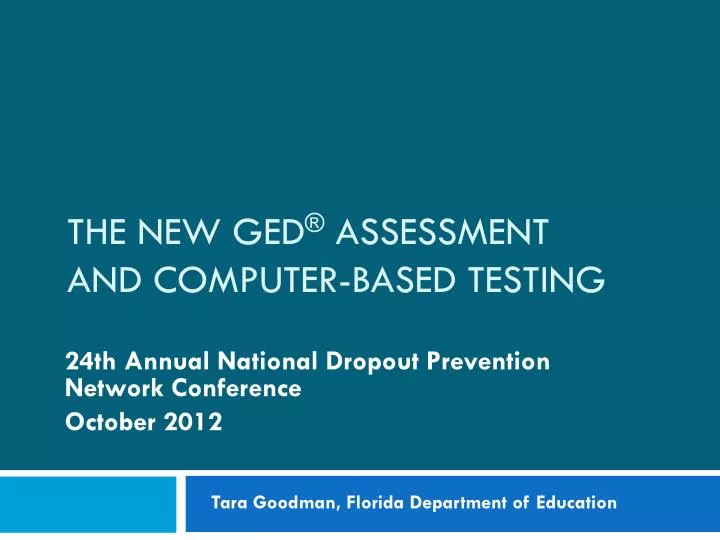 the new ged assessment and computer based testing