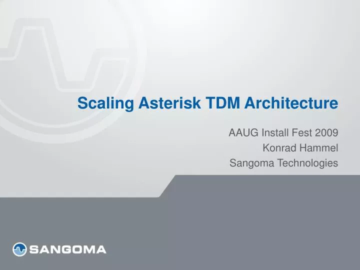 scaling asterisk tdm architecture