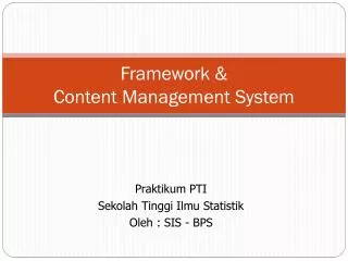 framework content management system