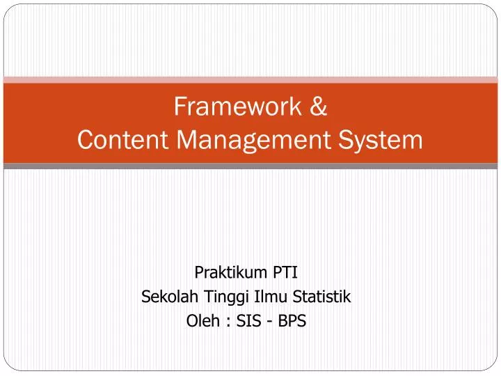 framework content management system