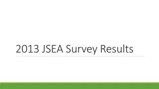 2013 JSEA Survey Results